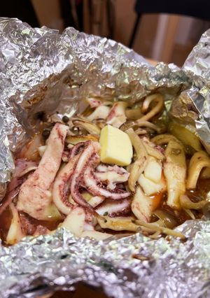 イカと肝のバター醤油ホイル焼き-レシピのメイン写真
