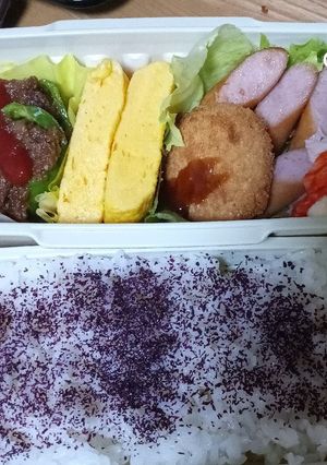 6月20日ピーマン肉詰め弁当-レシピのメイン写真