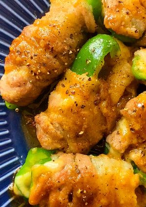 とろ〜りチーズ入り！無限豚バラピーマン-レシピのメイン写真