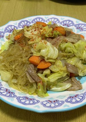 カレー風味チャプチェ-レシピのメイン写真