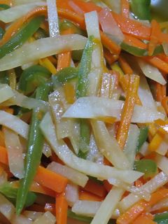 じゃがいもとピーマンと人参の野菜炒め-レシピのメイン写真