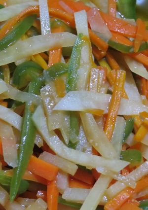 じゃがいもとピーマンと人参の野菜炒め-レシピのメイン写真