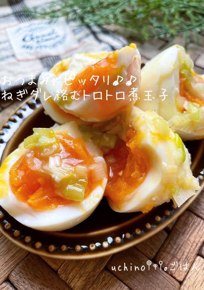 ネギだれ絡む♪♪トロトロ煮玉子-レシピのメイン写真