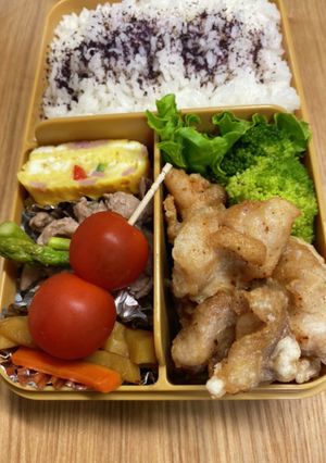 中1女子弁当アスメシ30☆白だし唐揚げ-レシピのメイン写真