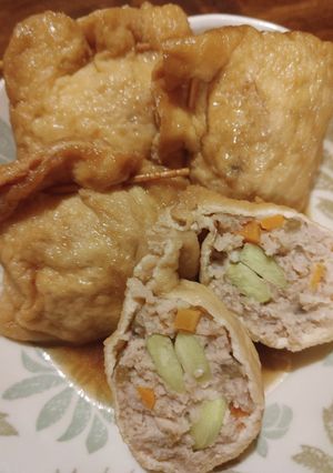 揚げにも味が染みてる、美味しい巾着煮-レシピのメイン写真