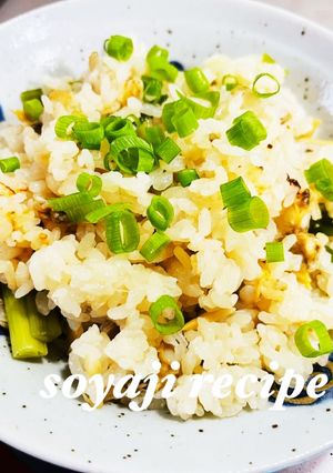 キャンプ飯 アサリと小ネギの炊込みご飯-レシピのメイン写真