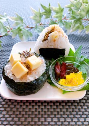 クリームチーズと塩昆布のおにぎり-レシピのメイン写真