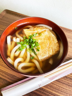 昼食に きつねうどん-レシピのメイン写真