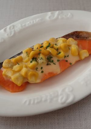鮭とコーンのカマンベールソース焼き-レシピのメイン写真