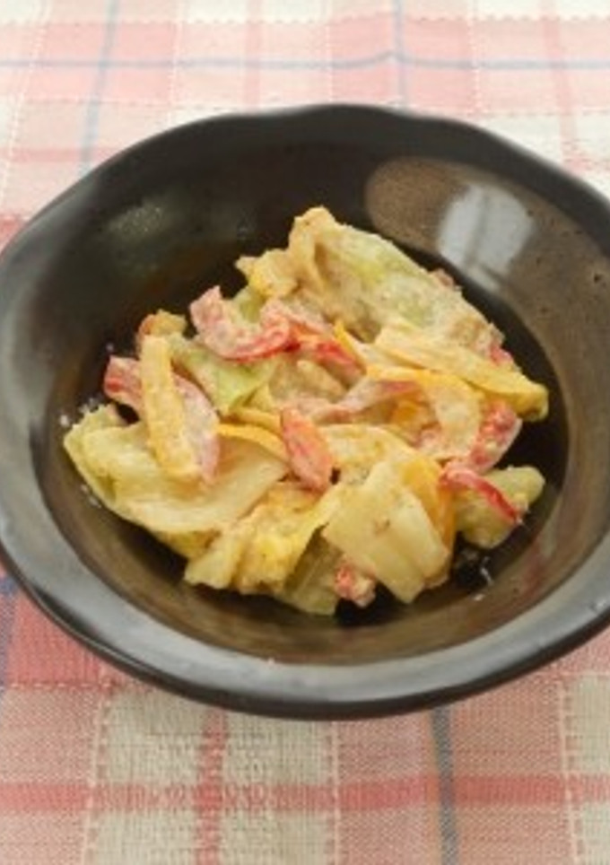 キャベツのごまマヨ和え（透析食）-レシピのメイン写真