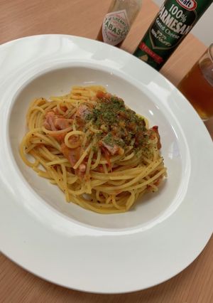 ベーコンとトマトのパスタ-レシピのメイン写真