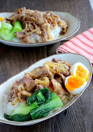 豚コマで♪フライパンで簡単！ルーローハン-レシピのメイン写真