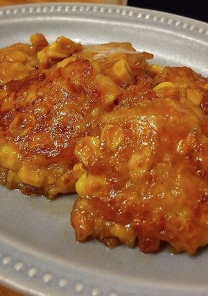 豆腐とコーン缶の甘しょっぱ焼き-レシピのメイン写真