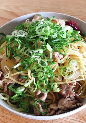 豚肉とポン酢の和風ペペロンチーノ-レシピのメイン写真