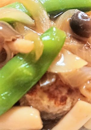 ふわふわ和風あんかけハンバーグ！-レシピのメイン写真