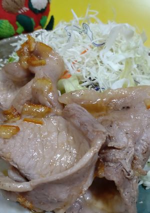 豚肉のマーマレード焼き　キャベツ添え-レシピのメイン写真