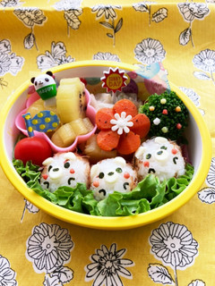 年少 ハリネズミ三兄弟お弁当-レシピのメイン写真