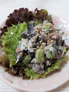 簡単常備菜!豆とひじきのマヨ和え-レシピのメイン写真