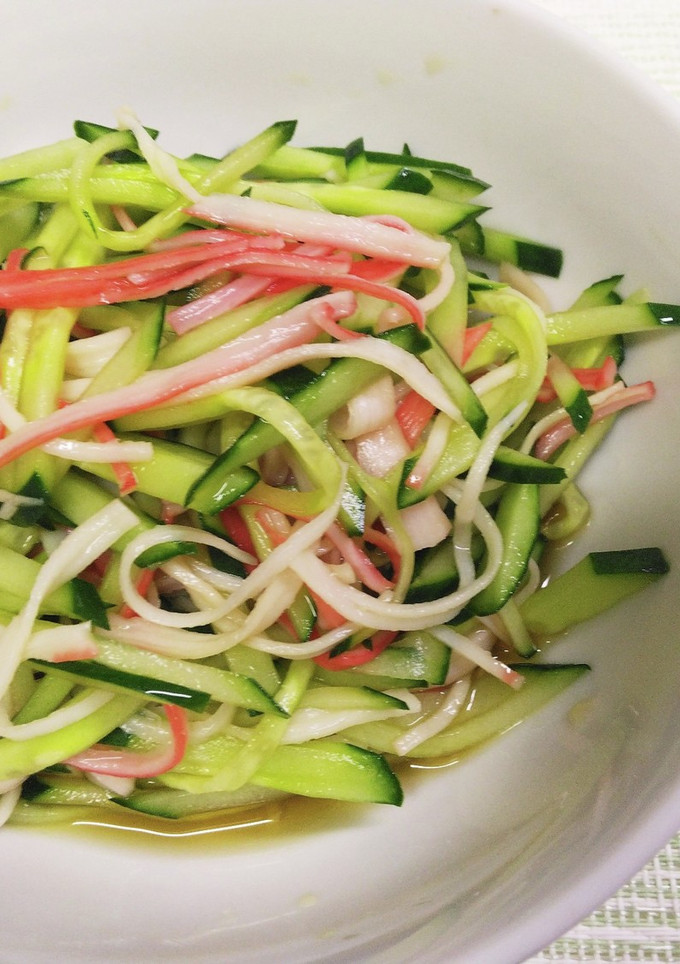 きゅうりとかにかまの酢の物-レシピのメイン写真