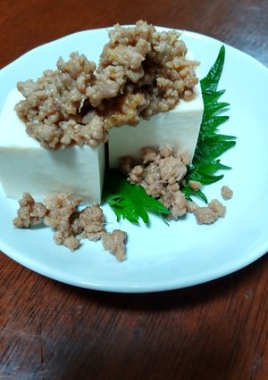 簡単おいしい肉味噌冷奴-レシピのメイン写真