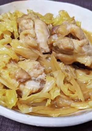 鶏手羽元とキャベツのレモン醤油煮-レシピのメイン写真
