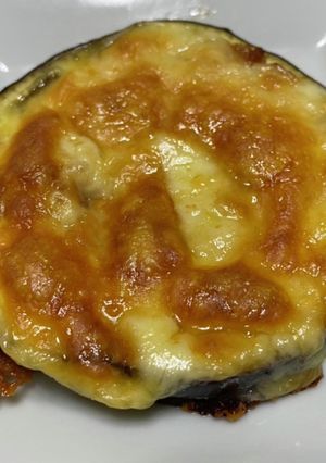 大きな丸ナス チーズ味噌焼き-レシピのメイン写真