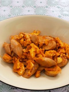 魚肉ソーセージと卵のケチャップ炒め-レシピのメイン写真