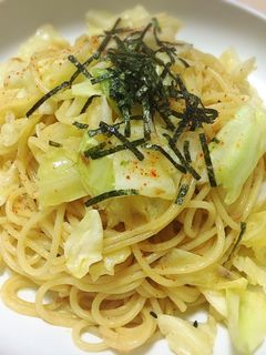 簡単ご飯:キャベツペペロンチーノパスタ-レシピのメイン写真