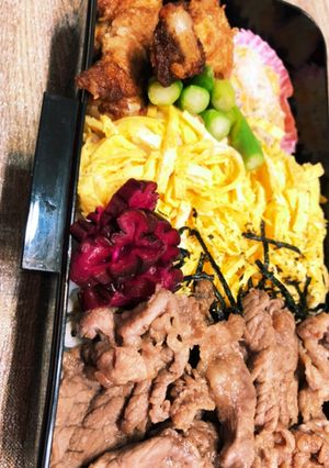 甘辛肉弁当　621-レシピのメイン写真