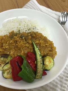 レンジで☆夏野菜のキーマカレー-レシピのメイン写真