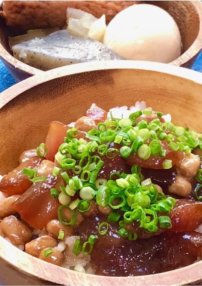 自家製納豆を使って「まぐろ納豆丼」-レシピのメイン写真