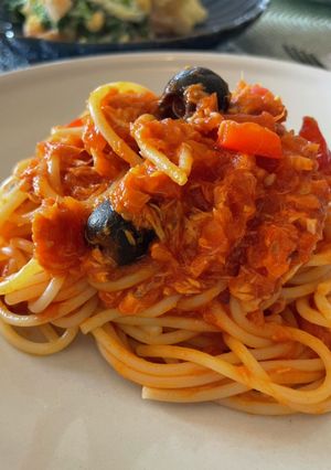 お魚で!ラグーソースのパスタ-レシピのメイン写真