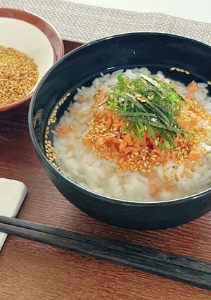 鮭の冷やしごま茶漬け-レシピのメイン写真