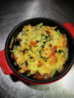 茄子とハムのチーズ焼き❨(@≧↺≦@)❩-レシピのメイン写真