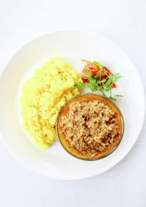 スパイスを効かせて【スパイスキーマカレー-レシピのメイン写真