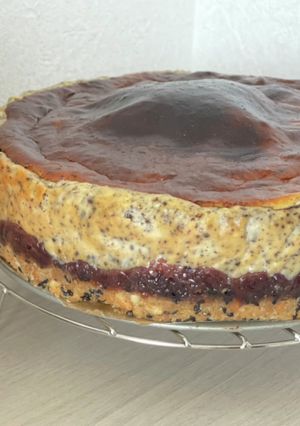決め手は塩！餡子と黒ごまの和チーズケーキ-レシピのメイン写真