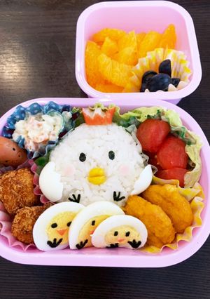 にわとり&ひよこキャラ弁☆幼稚園用☆2歳-レシピのメイン写真