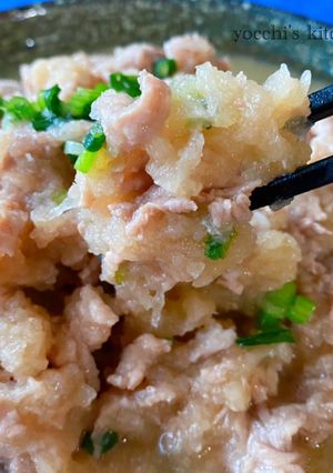 レンジでふわふわ柔らか！冷やしみぞれ豚-レシピのメイン写真