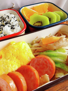 手抜き&時短の自分弁当☆野菜炒め弁当-レシピのメイン写真
