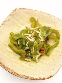 【病院】じゃことピーマン炒め【給食】-レシピのメイン写真