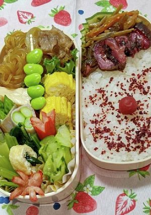 塾弁当♡すき焼き-レシピのメイン写真