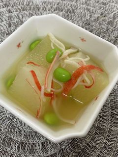 レンジで冬瓜煮(温でも冷でも)-レシピのメイン写真