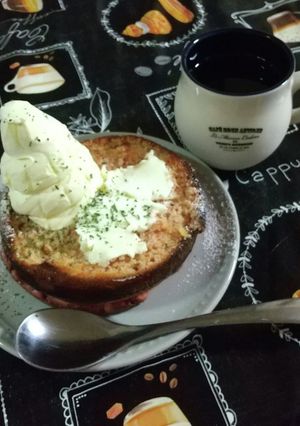ビーツ色のホットケーキ①-レシピのメイン写真