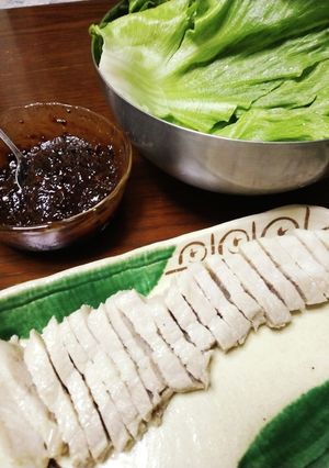 蒸し豚バラのサムジャンタレ-レシピのメイン写真