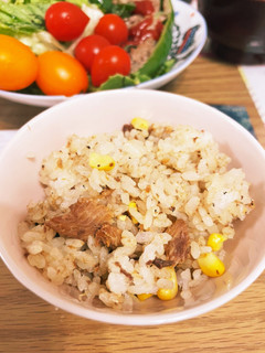 栄養◎★味噌煮缶ととうもろこしの混ぜご飯-レシピのメイン写真