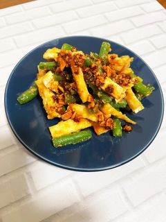 いんげんと油揚げのピリ辛味噌和え-レシピのメイン写真