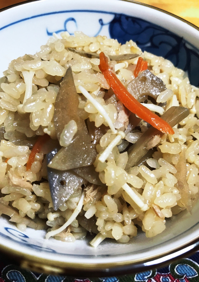 残りのきんぴらとツナの炊き込みご飯-レシピのメイン写真