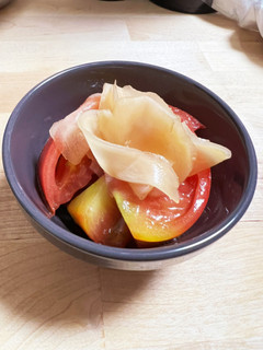 夏にぴったり!!ガリとトマトのガリトマト-レシピのメイン写真