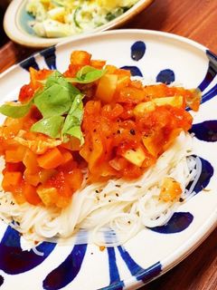 完全にイタリアン!ラタトゥイユそうめん-レシピのメイン写真