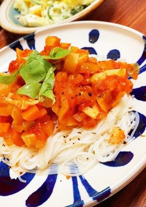 完全にイタリアン!ラタトゥイユそうめん-レシピのメイン写真